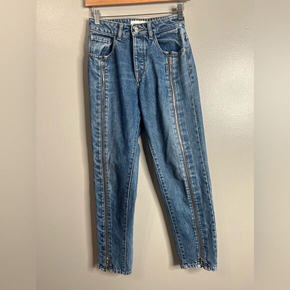 DL1961 Goldie High Rise boyfriend Tapered Skinny in Paradox size 24 edgy - Picture 2 of 12